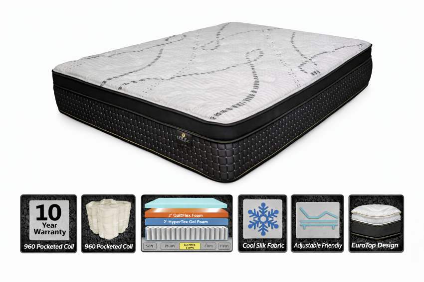 Contour Copper III Hybrid Mattress – Gentle Firm Support