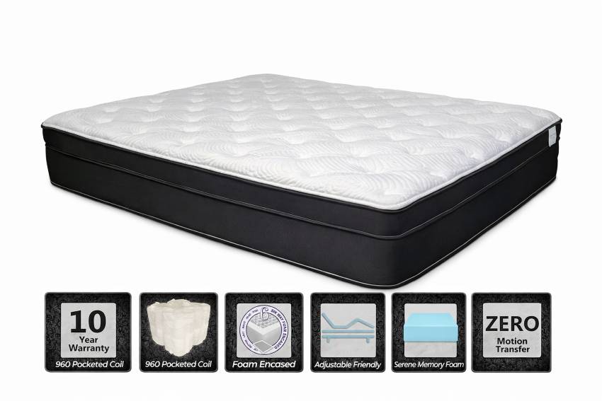 CoolTex Hybrid Eurotop Mattress – Cooling Comfort & Support