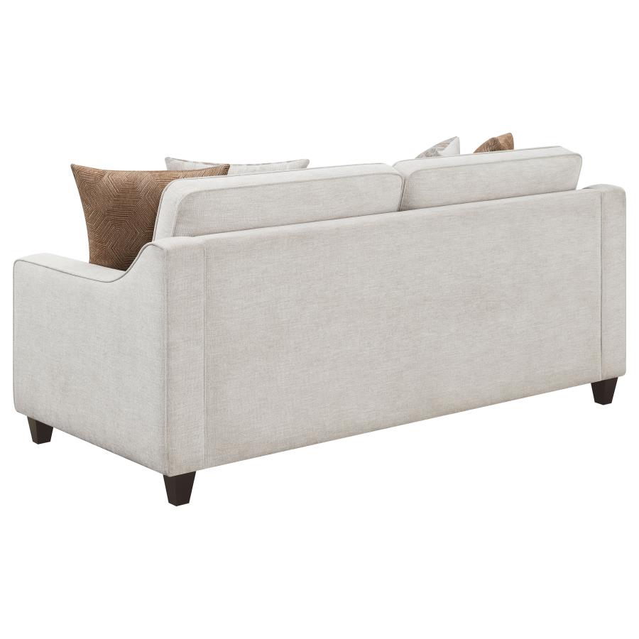 Corinth Cove Beige Chenille Modern Transitional Sofa Set
