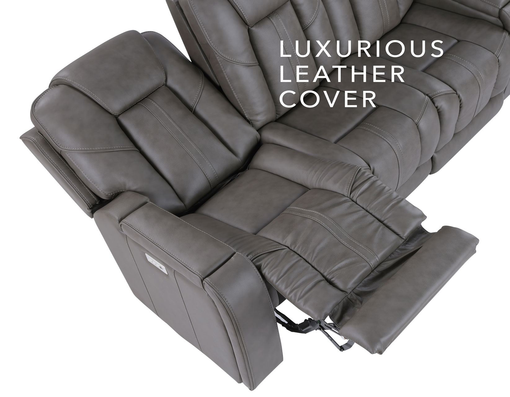 Full Immersive Luxury Leather Power Reclining Sofa Set with Speakers, Heat, Massage & Zero Gravity