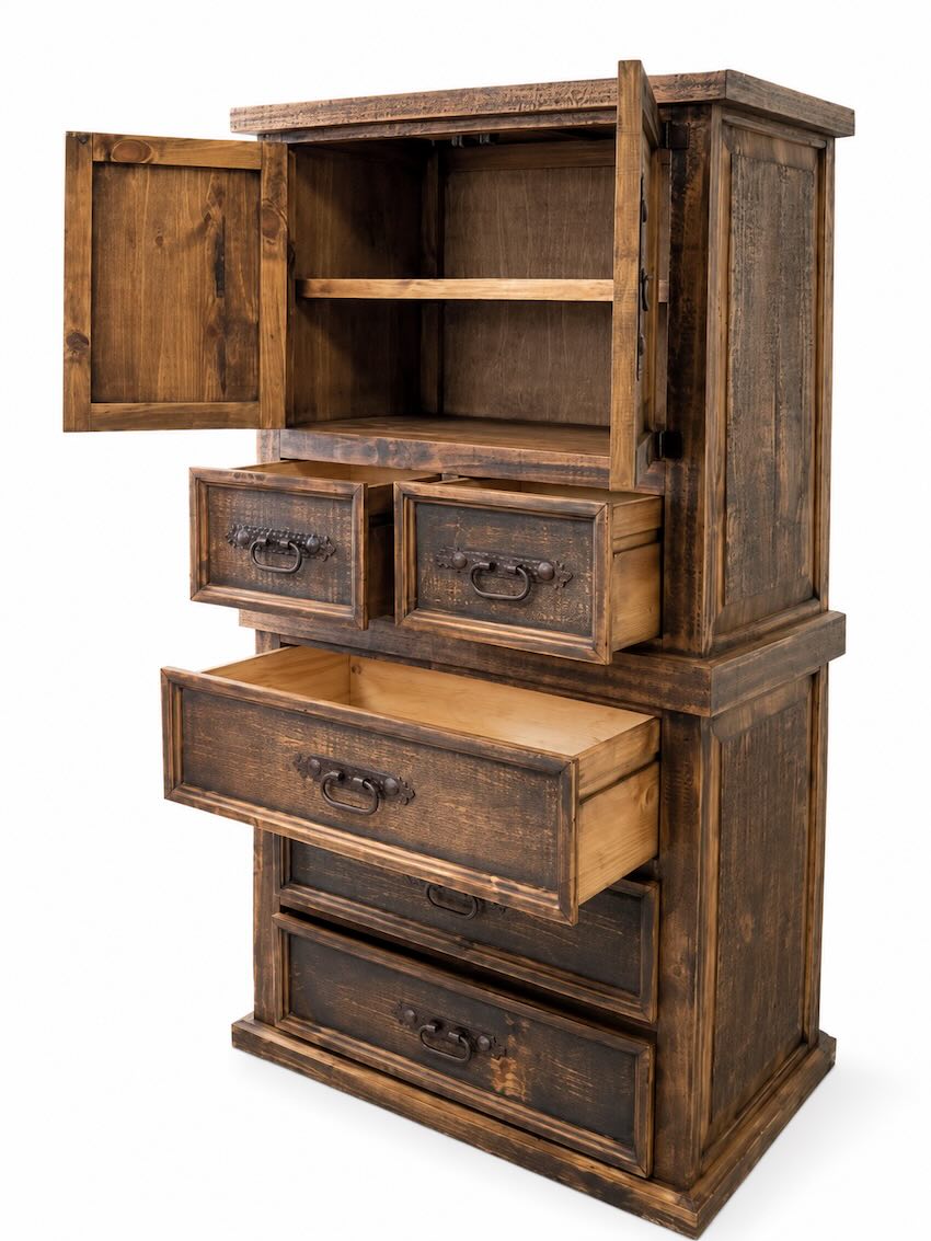 Hacienda Ridge Distressed Rustic Farmhouse Bedroom Set