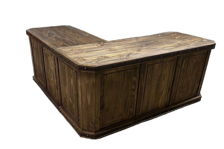 Durango Executive L-Shaped Rustic Desk