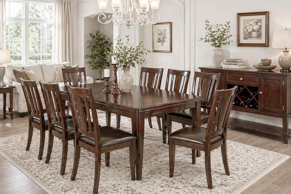 Edgewood Classic Transitional Espresso Dining Room Set