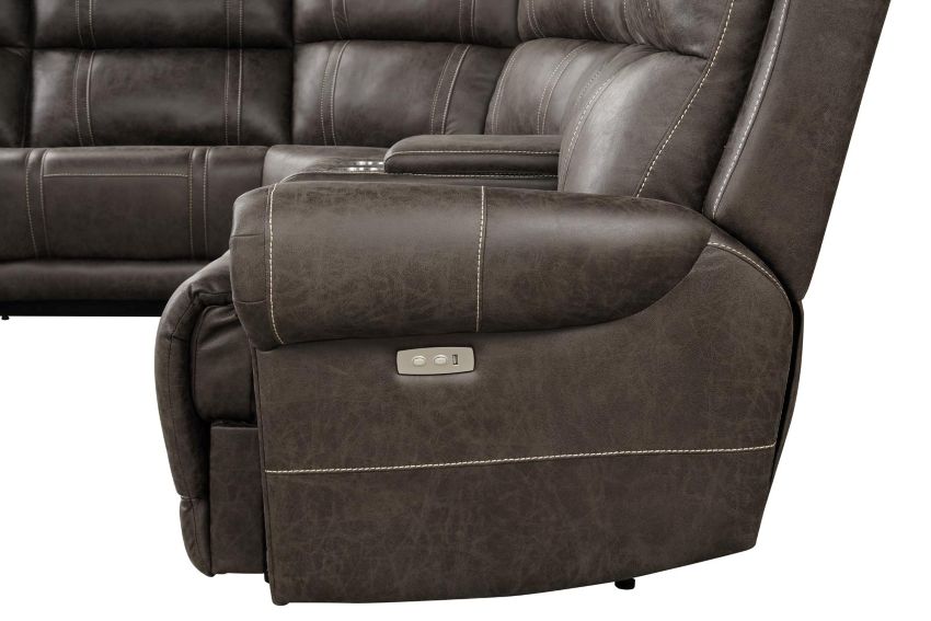 Expedition Grey Power Reclining Sectional