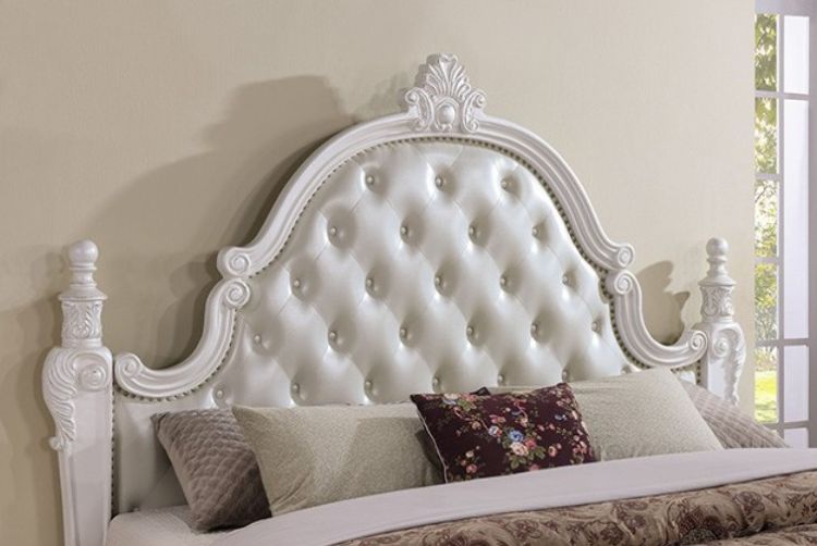 Cremona Ornate Bedroom Set in White