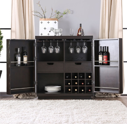 Modoc Transitional Contemporary Dining Room Set in Espresso