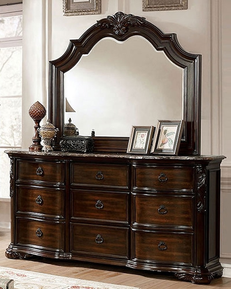 Furniture of America CM7860 Niketas Brown Cherry Bedroom Set