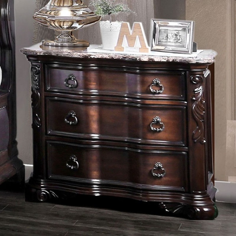 Furniture of America CM7860 Niketas Brown Cherry Bedroom Set