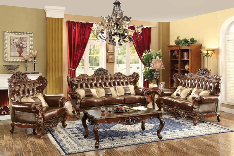 Jericho Formal Leather Living Room Set