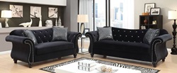 Jolanda Living Room Set in Black