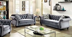 Jolanda Living Room Set in Gray