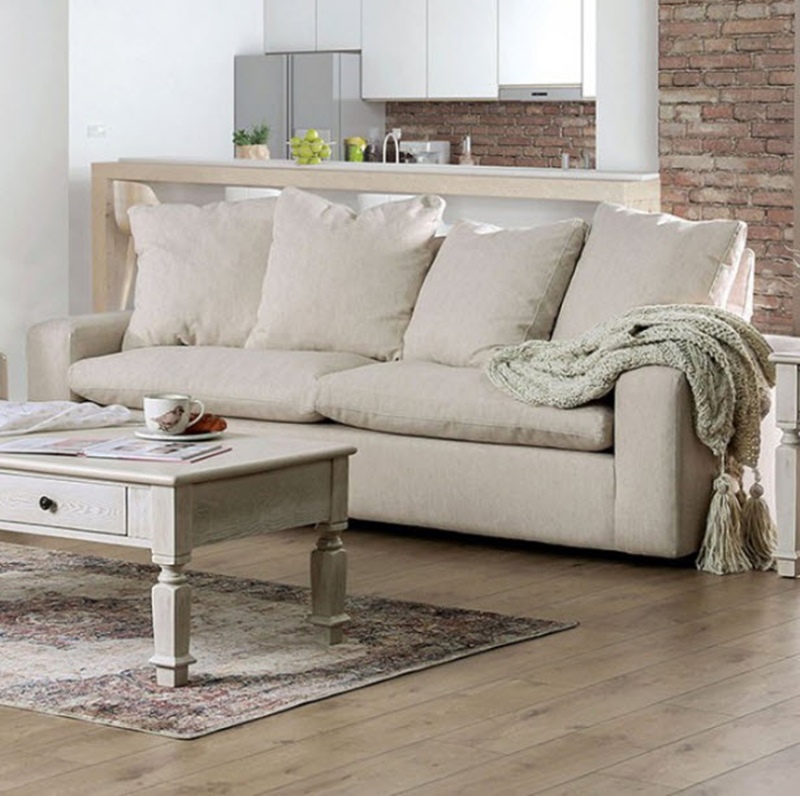 Furniture of America SM9103 Acamar Cream Living Room Set