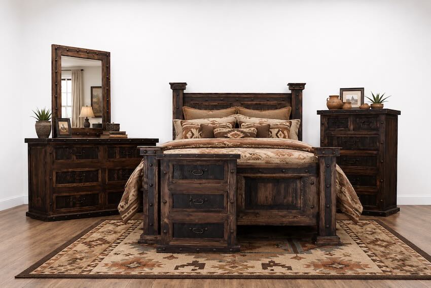 Finca Western Rustic Bedroom Set Finca Western Rustic Bedroom Set