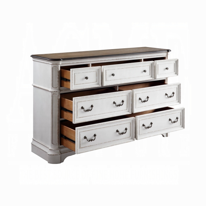 Florian White French Country Bedroom Set