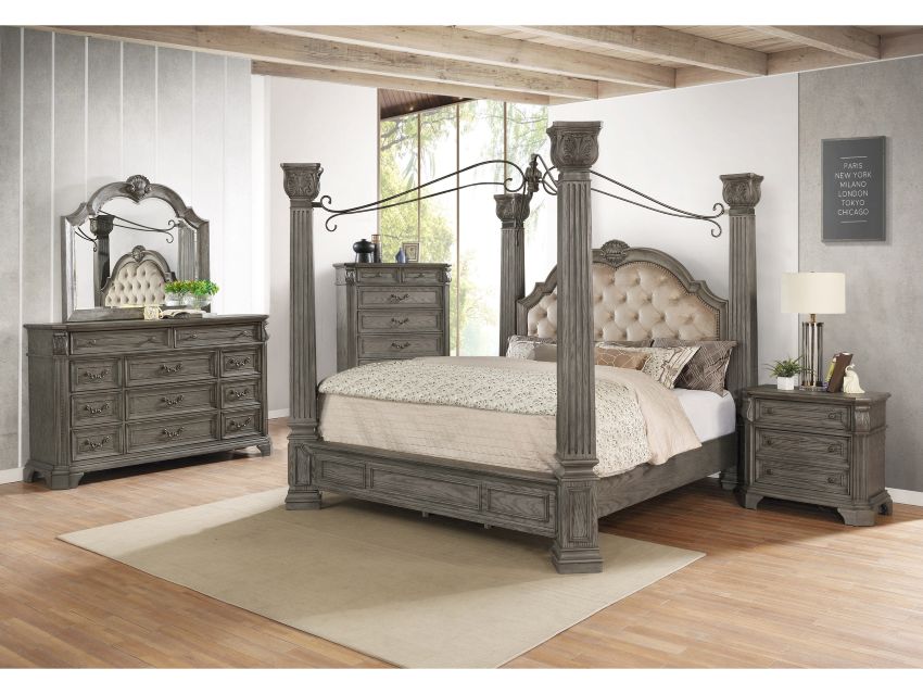French Country Canopy Bedroom Set