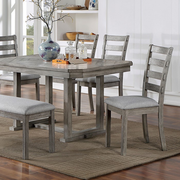 CM3542GYT Laquila Dining Room Set in Gray Furniture of America FOA