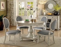 Kathryn Dining Room Set with Round Table in Antique White