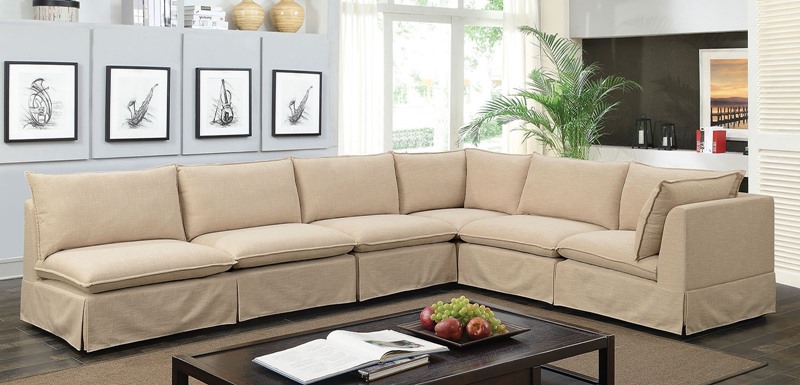 Furniture Of America Cm6206 Joelle 6 Seat Sectional Sofa Dallas