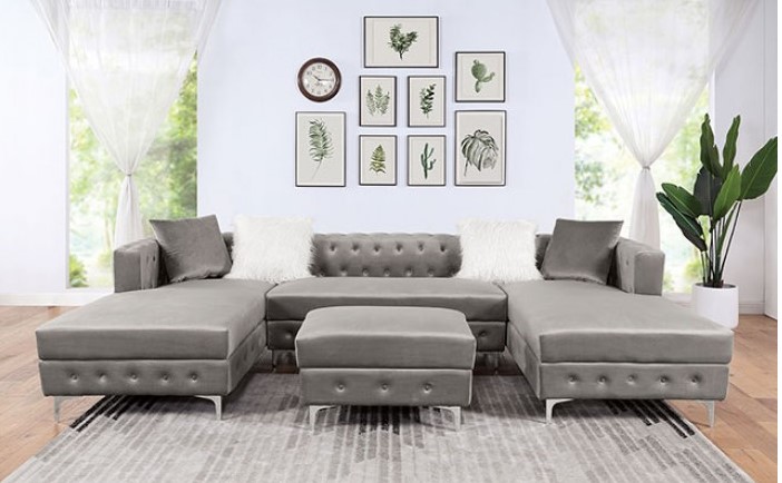 Ciabattoni Sectioanl Sofa in Gray