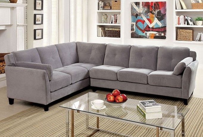 Peever Sectional Sofa in Gray