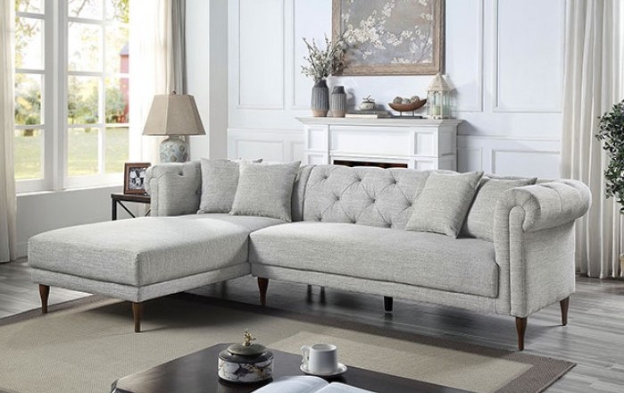 Azariah Sectional Sofa in Gray