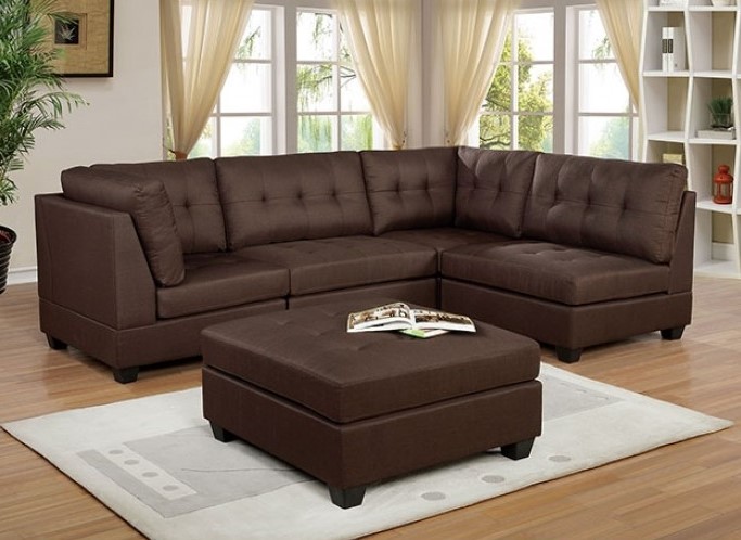 Pencoed Sectional Sofa in Brown