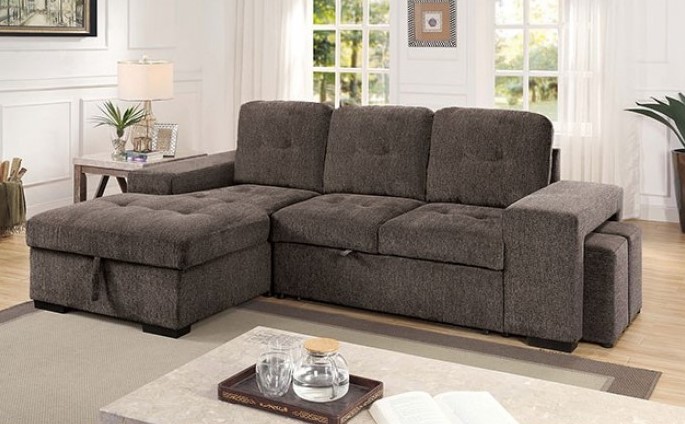 Jamiya Sectional Sofa in Gray