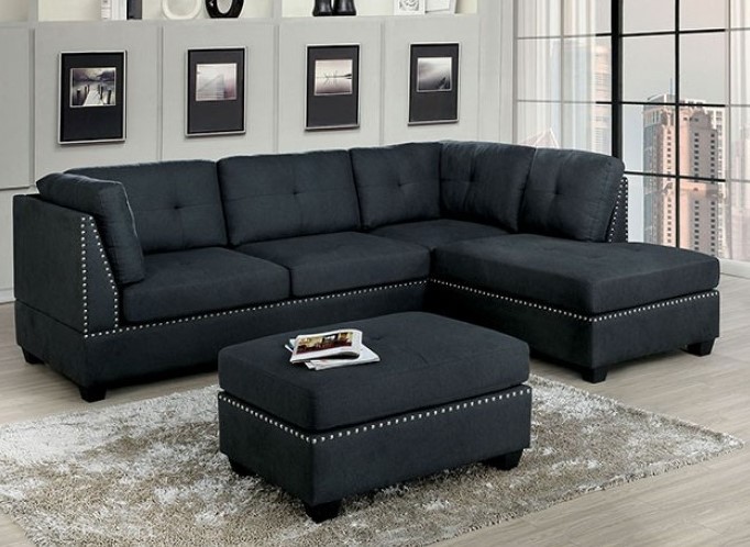 Lita Sectional Sofa in Dark Gray