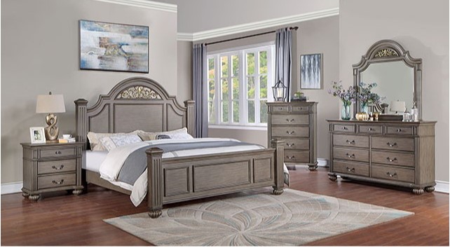Syracuse Bedroom Set in Gray