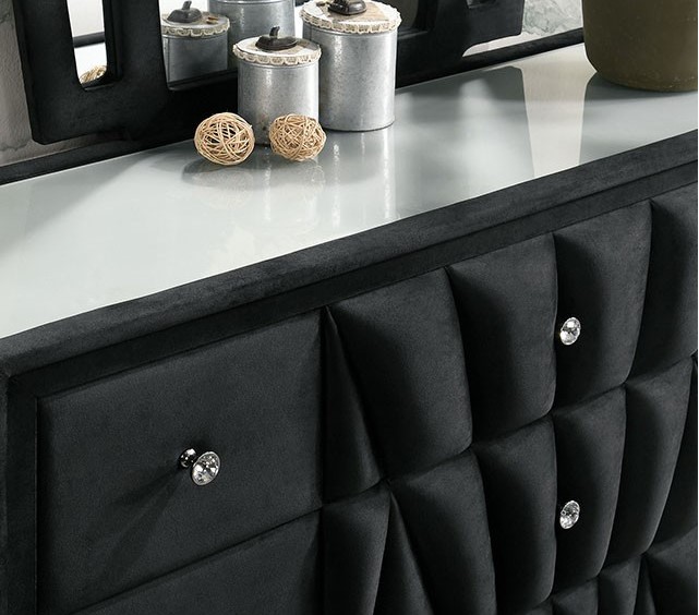 Carissa Bedroom Set in Black