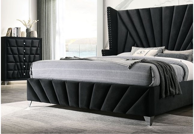 Carissa Bedroom Set in Black