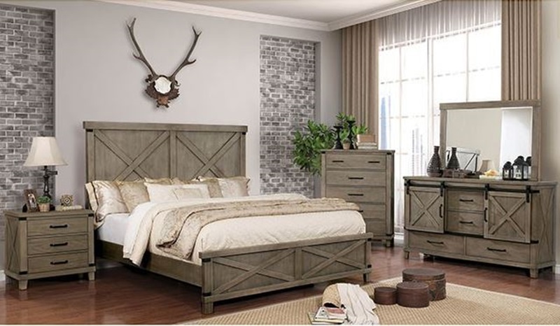 Bianca Bedroom Set in Gray