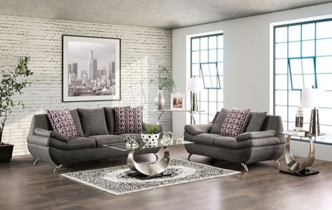Sarnen Sofa Set in Dark Gray