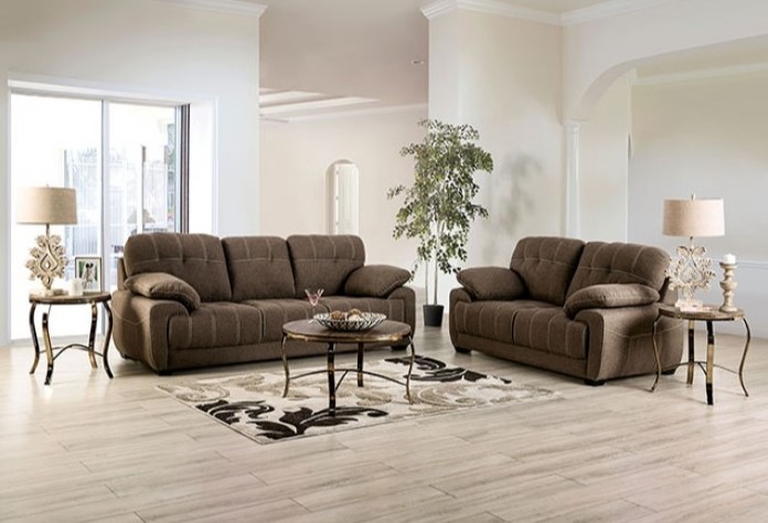 Canby Sofa Set in Brown