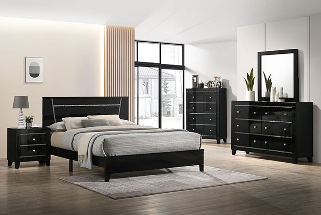 Magdeburg Bedroom Set in Black