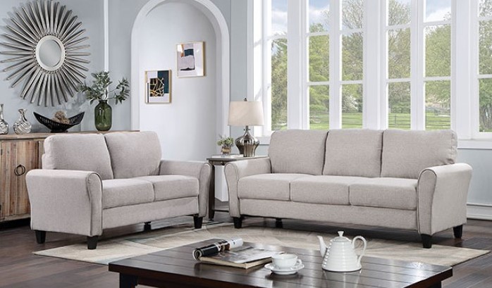 Barnet Sofa Set in Light Gray