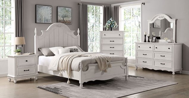 Georgette Bedroom Set in Antique White