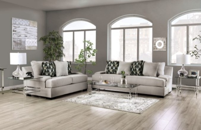 Reigate Sofa Set in Light Gray