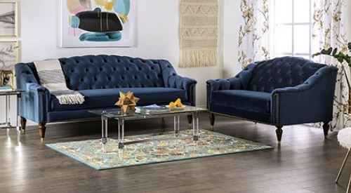 Martinique Sofa Set in Blue