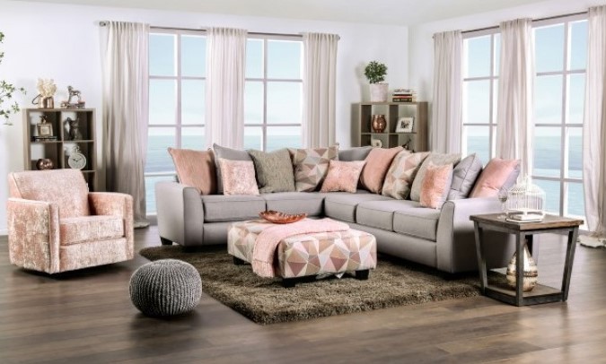 Harriden Sectional Sofa in Gray