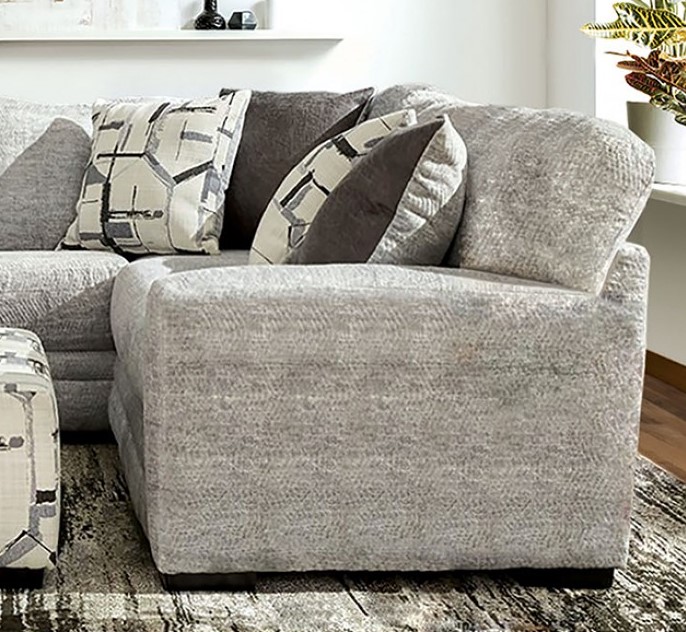 Furniture of America FOA SM5191 Walton Sectional Sofa Set in Gray