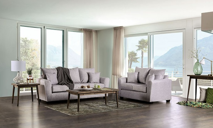 Croydon Sofa Set in Light Gray