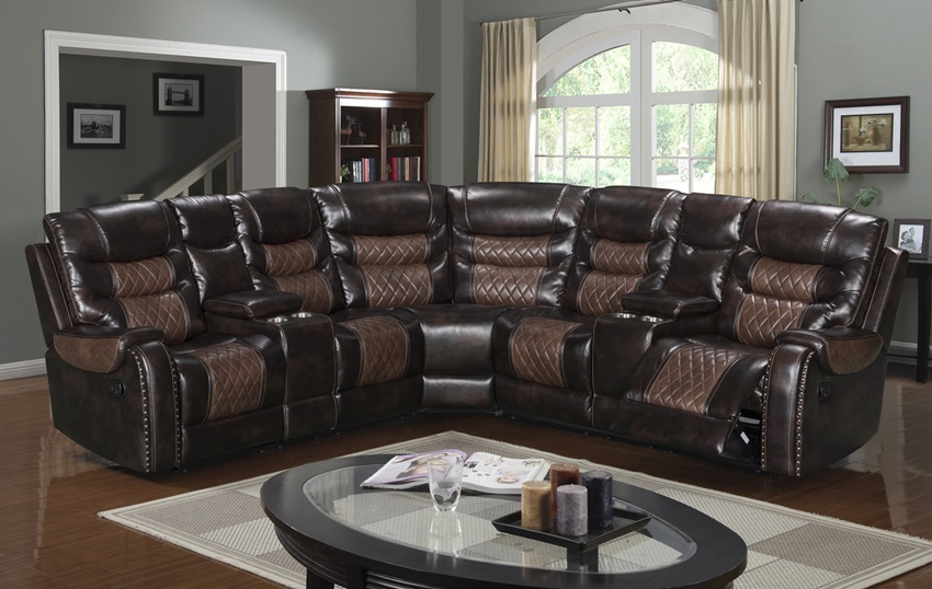 Starwood Brown Reclining Sectional