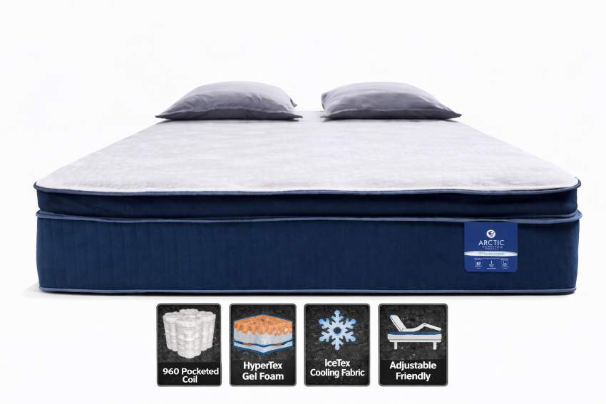 Arctic Box Top Mattress – Cooling Gentle Firm Comfort