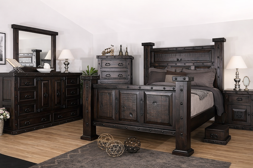 Gran Hacienda Western Rustic Bedroom Set