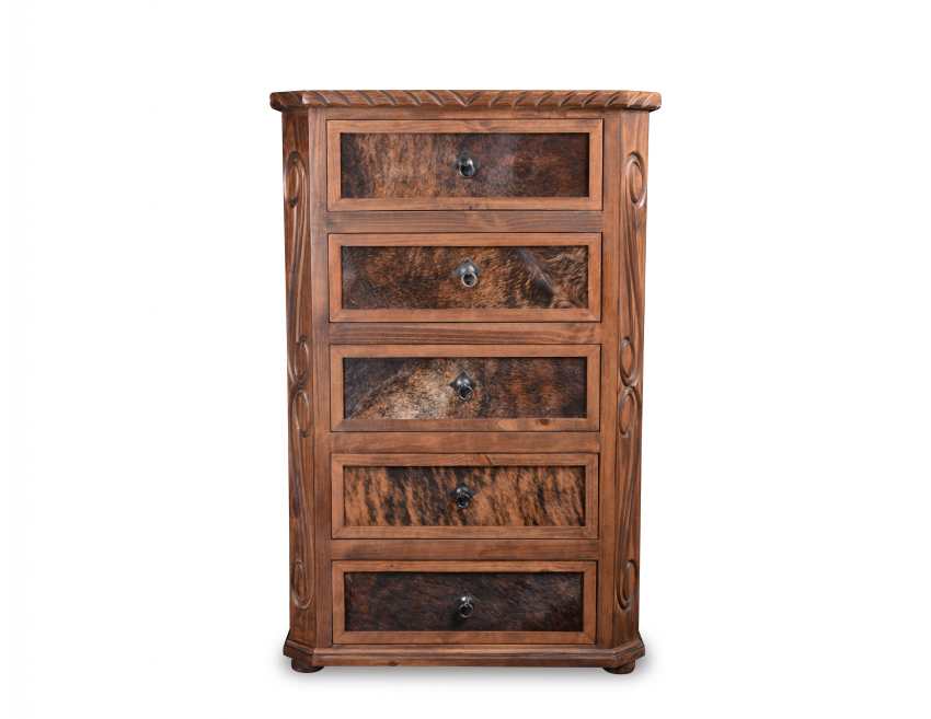 Lasso Rustic Bedroom Set with Texas Star and Cowhide Accents