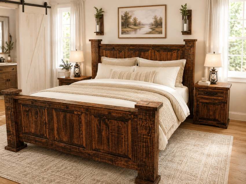 Hacienda Ridge Distressed Rustic Farmhouse Bedroom Set Hacienda Ridge Distressed Rustic Farmhouse Bedroom Set