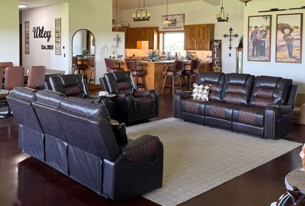 Hart Brown Reclining Sofa Set