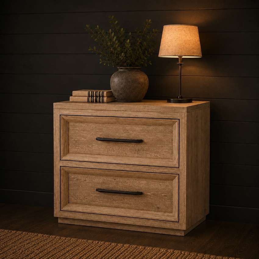Helios Modern Organic Bedroom Set with LED Light Bed