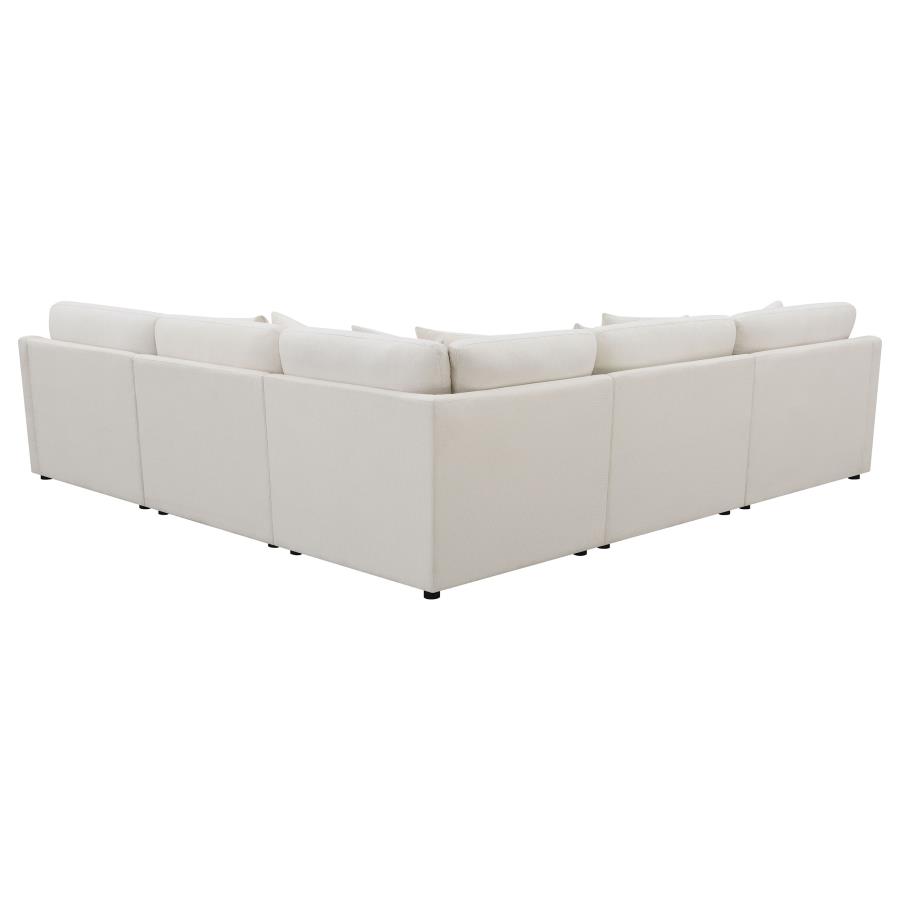 Hobson Ultra Comfortable Pottery Barn Inspired Sectional in Off White